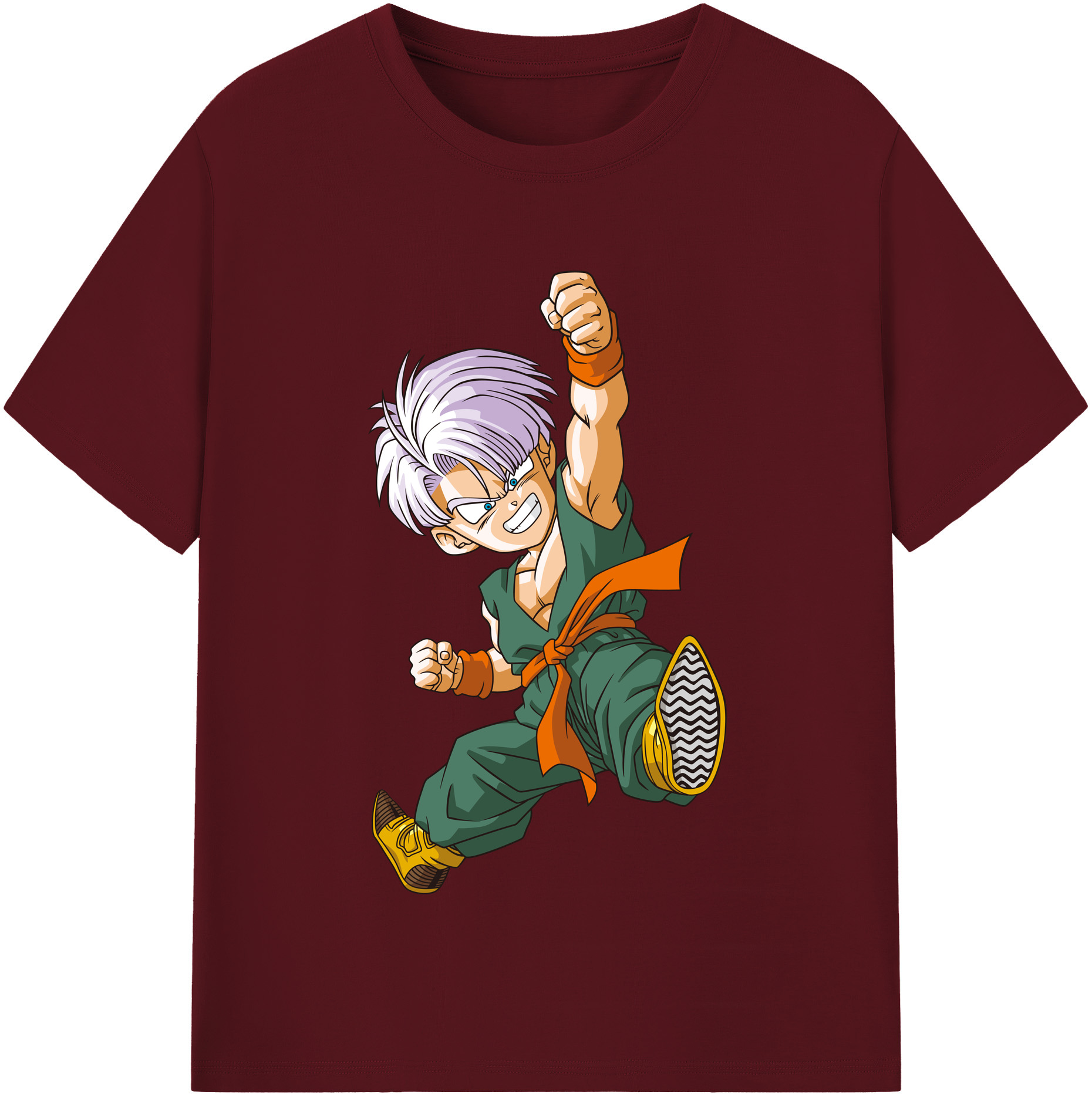 （画像用） ドラゴンボール トランクス（Torankusu）DRAGON BALL Trunks 綿100％半袖Tシャツ（フロントプリント）